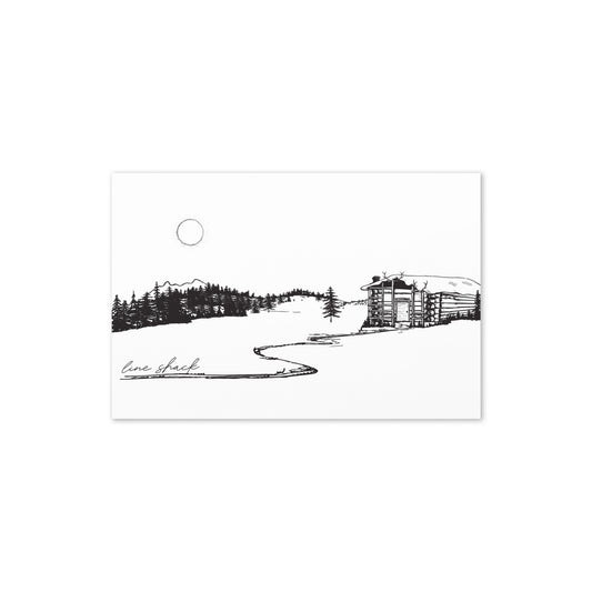 Line Shack greeting card